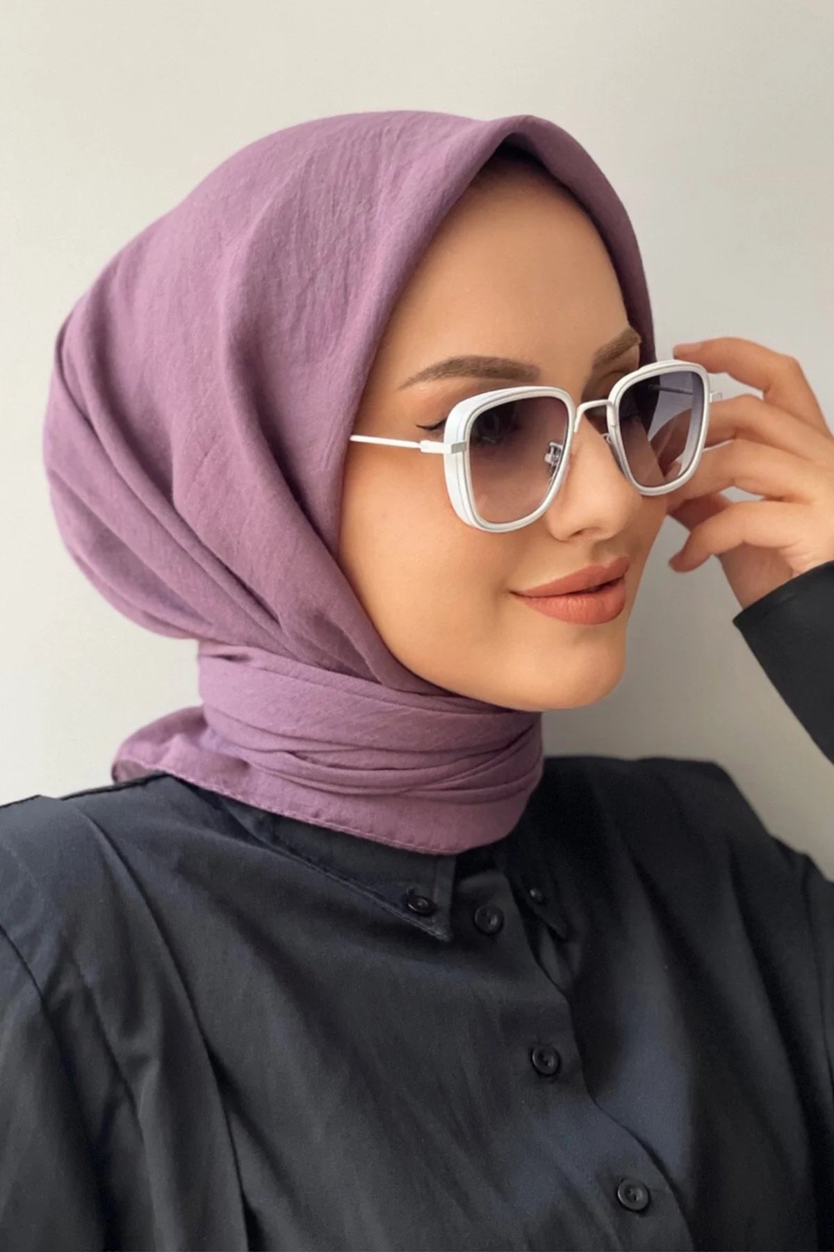 Organik Pamuk Soft Eşarp - Mürdüm - Organic ScarfsOrganic Scarfs