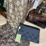 A+++ Kalite Yün İpek Çift Taraflı Marka Şal - Antrasit