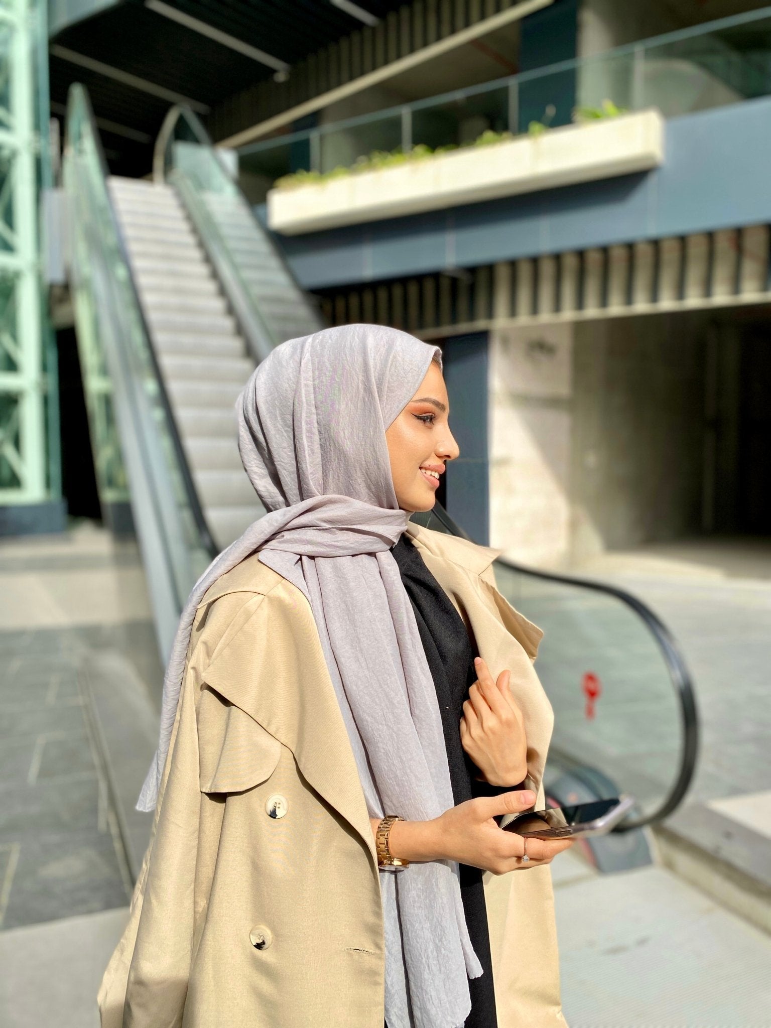 Oxygen His Serisi Pamuk Şal - Kurşuni - Organic ScarfsOrganic Scarfs