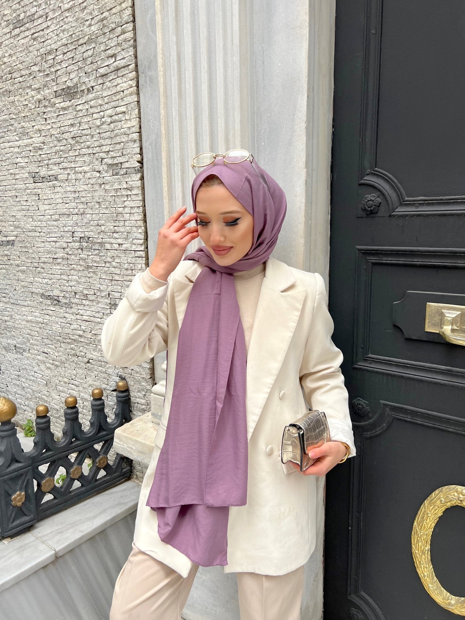 Oxygen His Serisi Pamuk Şal - Lavanta - Organic ScarfsOrganic Scarfs