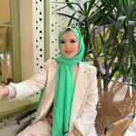 Oxygen His Serisi Pamuk Şal - Lime