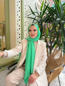 Oxygen His Serisi Pamuk Şal - Lime