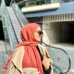 Oxygen His Serisi Pamuk Şal - Şeftali