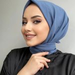 Pamuk Kraş Soft Eşarp - İndigo