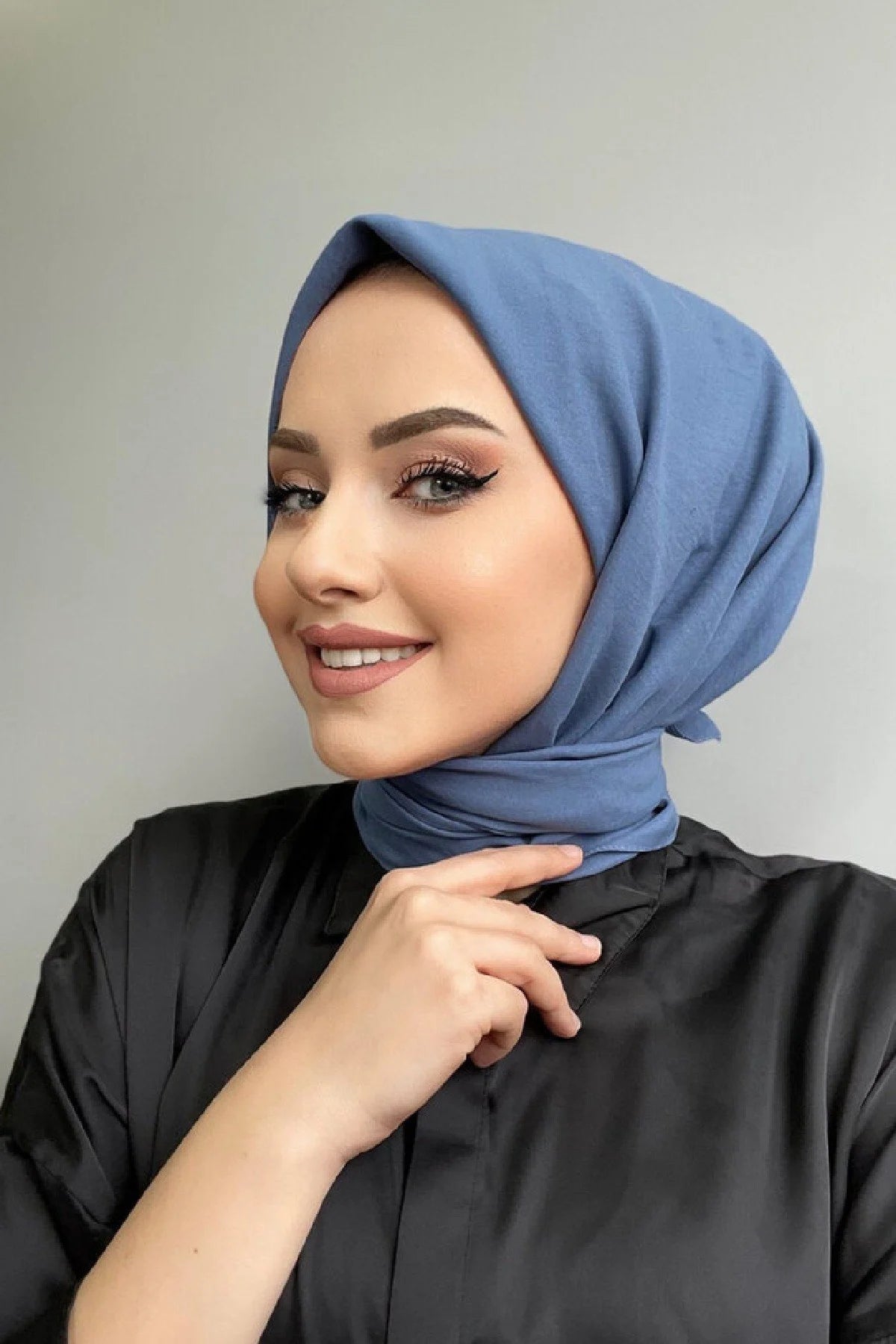 Pamuk Kraş Soft Eşarp - İndigo - Organic ScarfsOrganic Scarfs