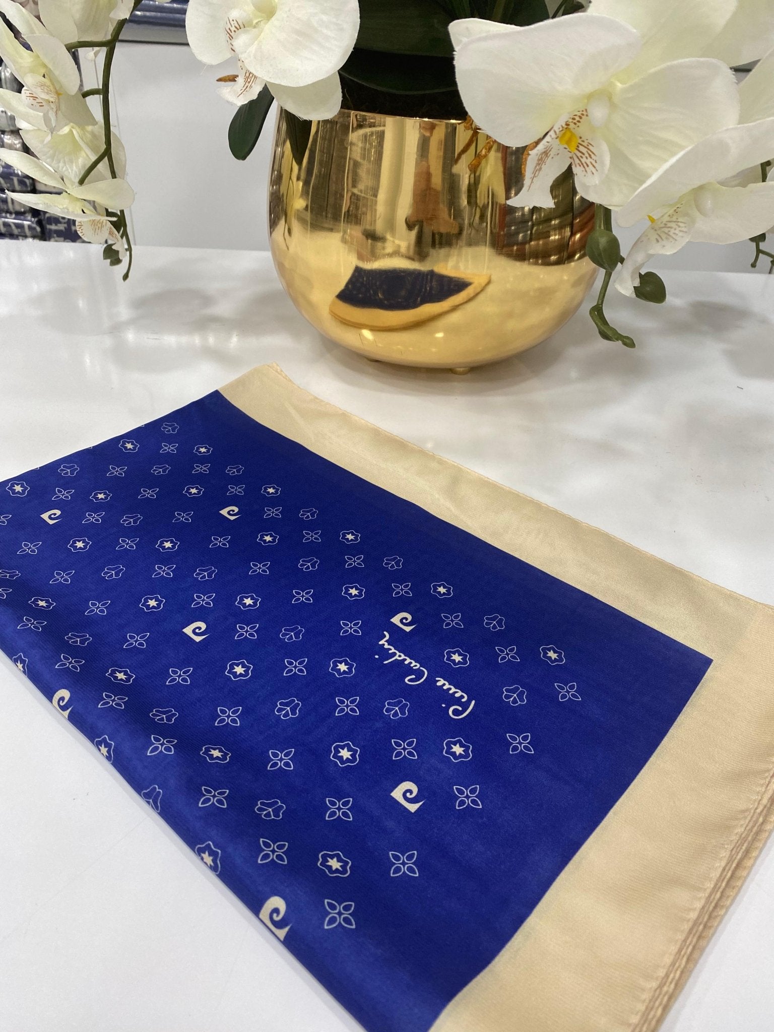 Pier Cardin İpeksi Şal - Lacivert - Organic ScarfsOrganic Scarfs