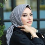 Piliseli Ağaç Kabuğu Eşarp - Gri