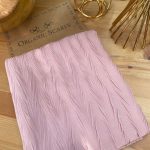 Pliseli Ağaç Kabuğu Şal - Pamuk Şekeri