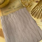 Pliseli Ağaç Kabuğu Şal - Vizon