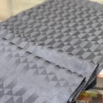 Qoza Desen İpeksi Jakar Şal - Füme