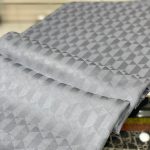 Qoza Desen İpeksi Jakar Şal - Gri