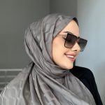 Su Yolu Pamuk Jakar Şal - Füme