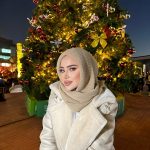 Triko Kapüşonlu Bere Şal - Bej