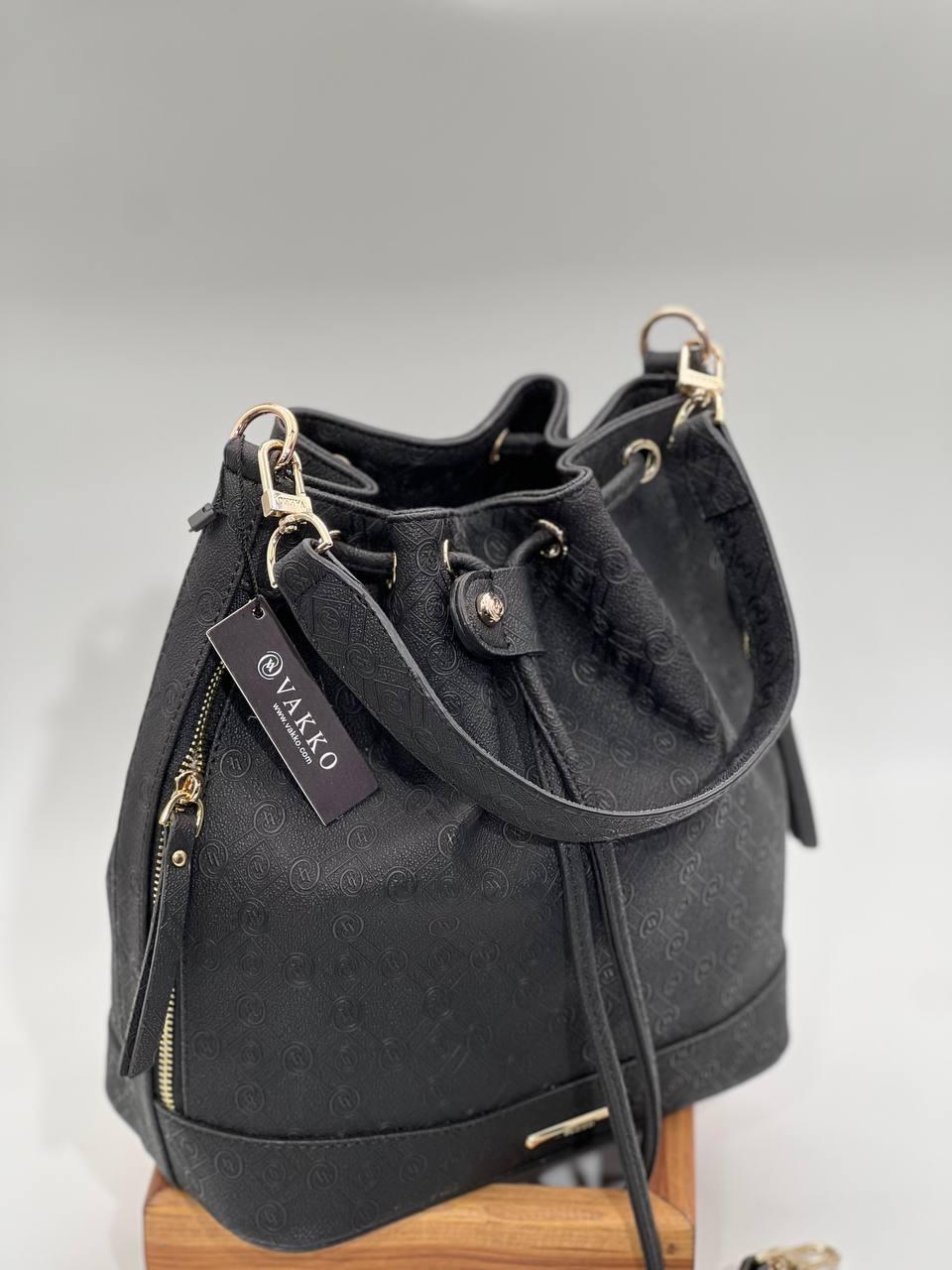 Vakko Çanta Büzgülü - Siyah - Organic ScarfsOrganic Scarfs