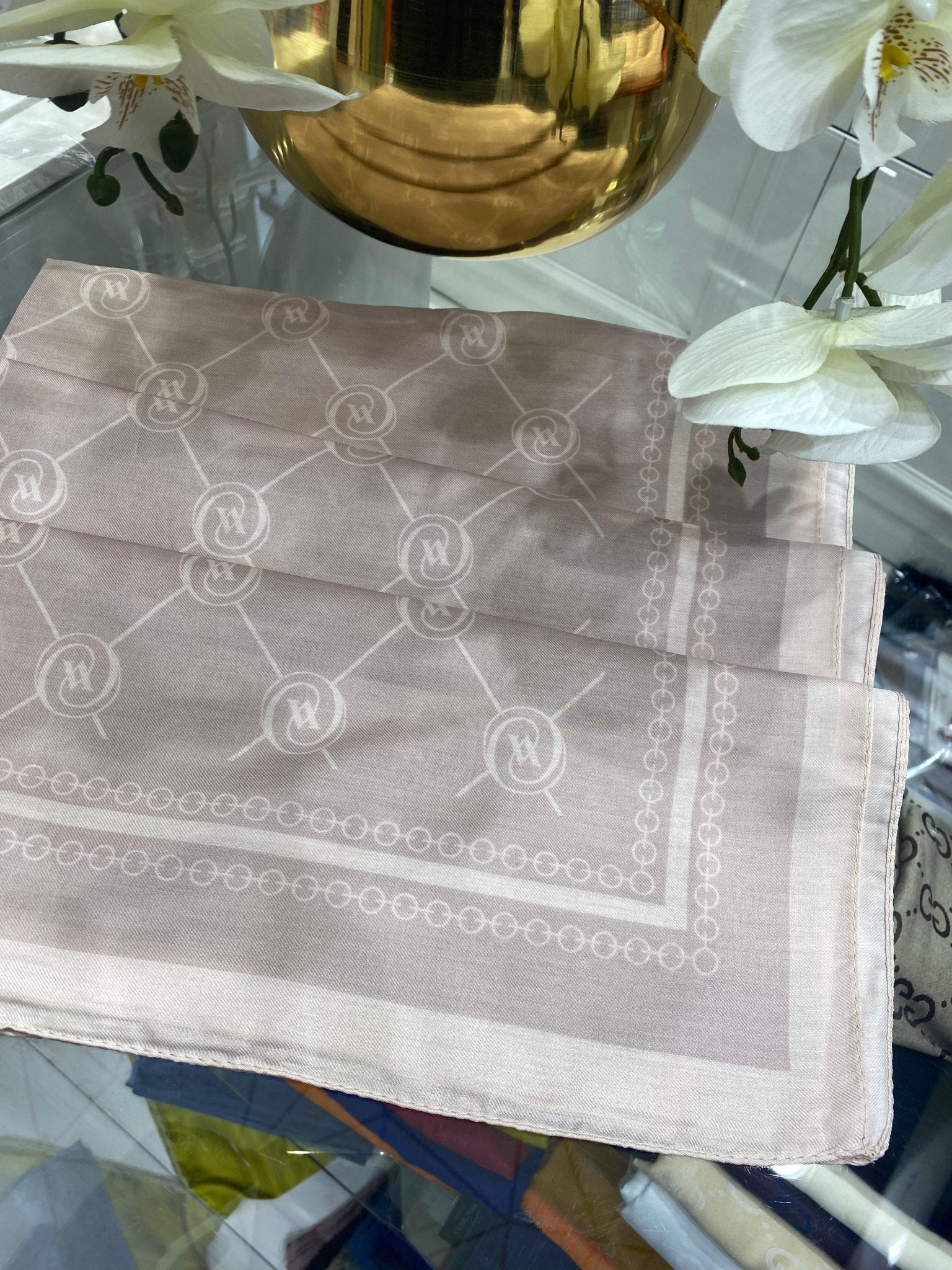 Vakko Desen Pamuk Soft Şal - Latte - Organic ScarfsOrganic Scarfs