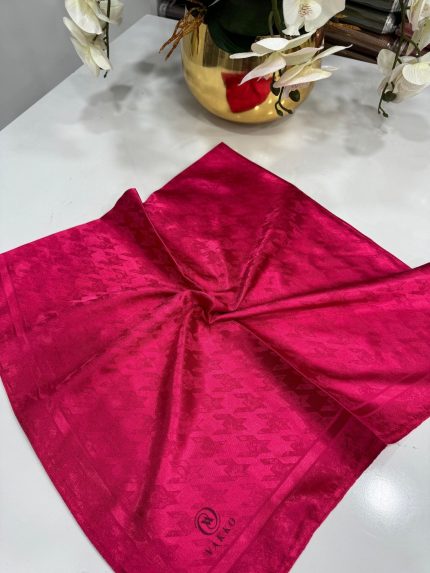 Vakko Kazayağı Desen Eşarp - Fuşya - Organic ScarfsOrganic Scarfs