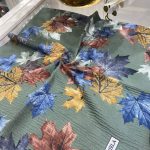 Yaprak Desen Mio Caz Eşarp - Haki