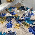 Yaprak Desen Mio Caz Eşarp - Latte