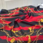 Zincirli Desen Mio Cazz Eşarp - Bordo