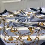 Zincirli Desen Mio Cazz Eşarp - Gri