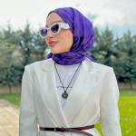 Dama Desen Jakar Şal - Mor