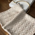 Elmas Desen Pamuk Jakar Şal - Bej