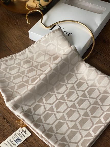 Elmas Desen Pamuk Jakar Şal - Bej