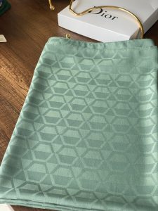 Elmas Desen Pamuk Jakar Şal - Mint