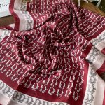 Dior Desen Pamuk Soft Şal - Bordo
