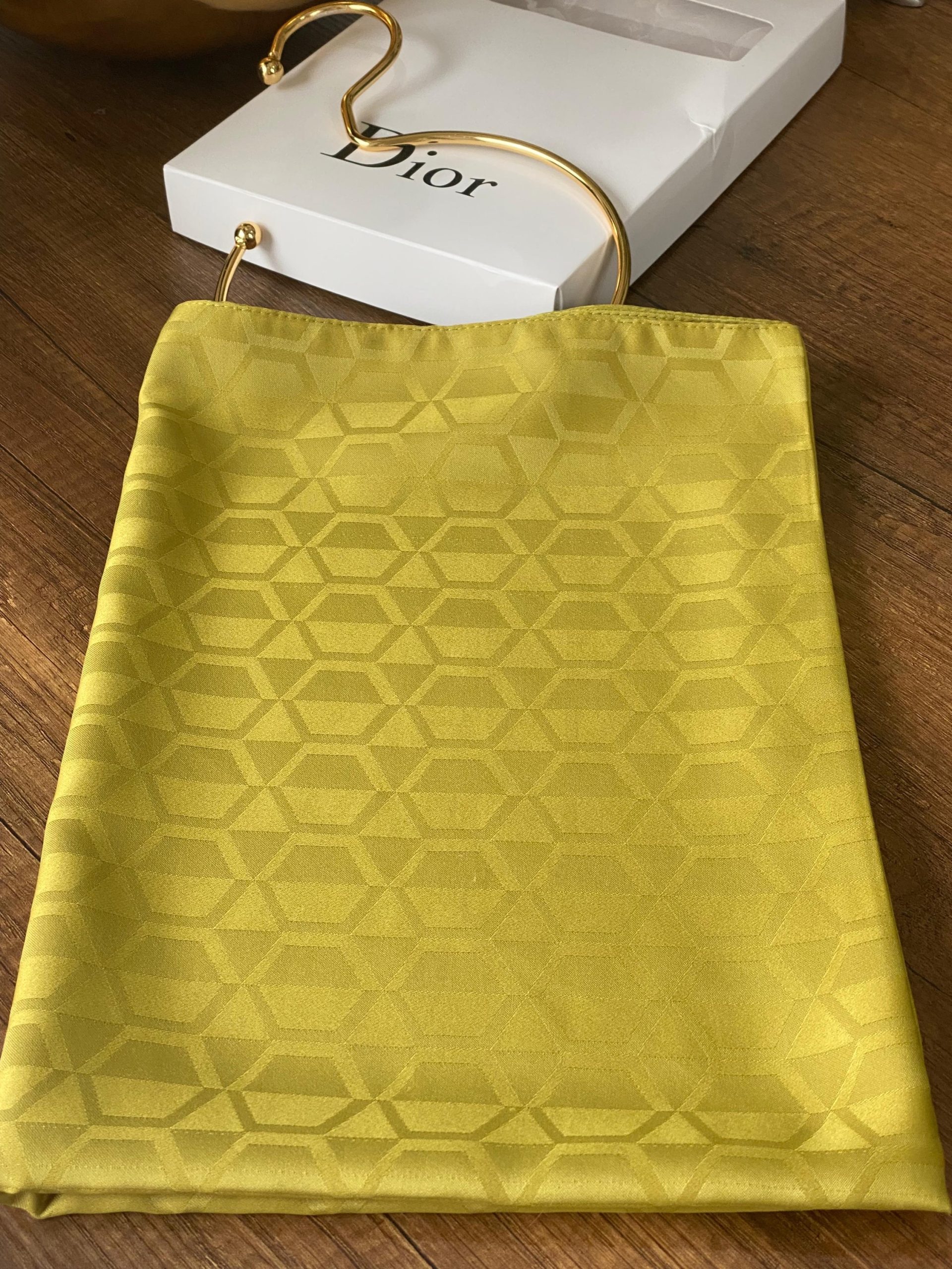 Elmas Desen Pamuk Jakar Şal - Yağ yeşili - Görsel 2