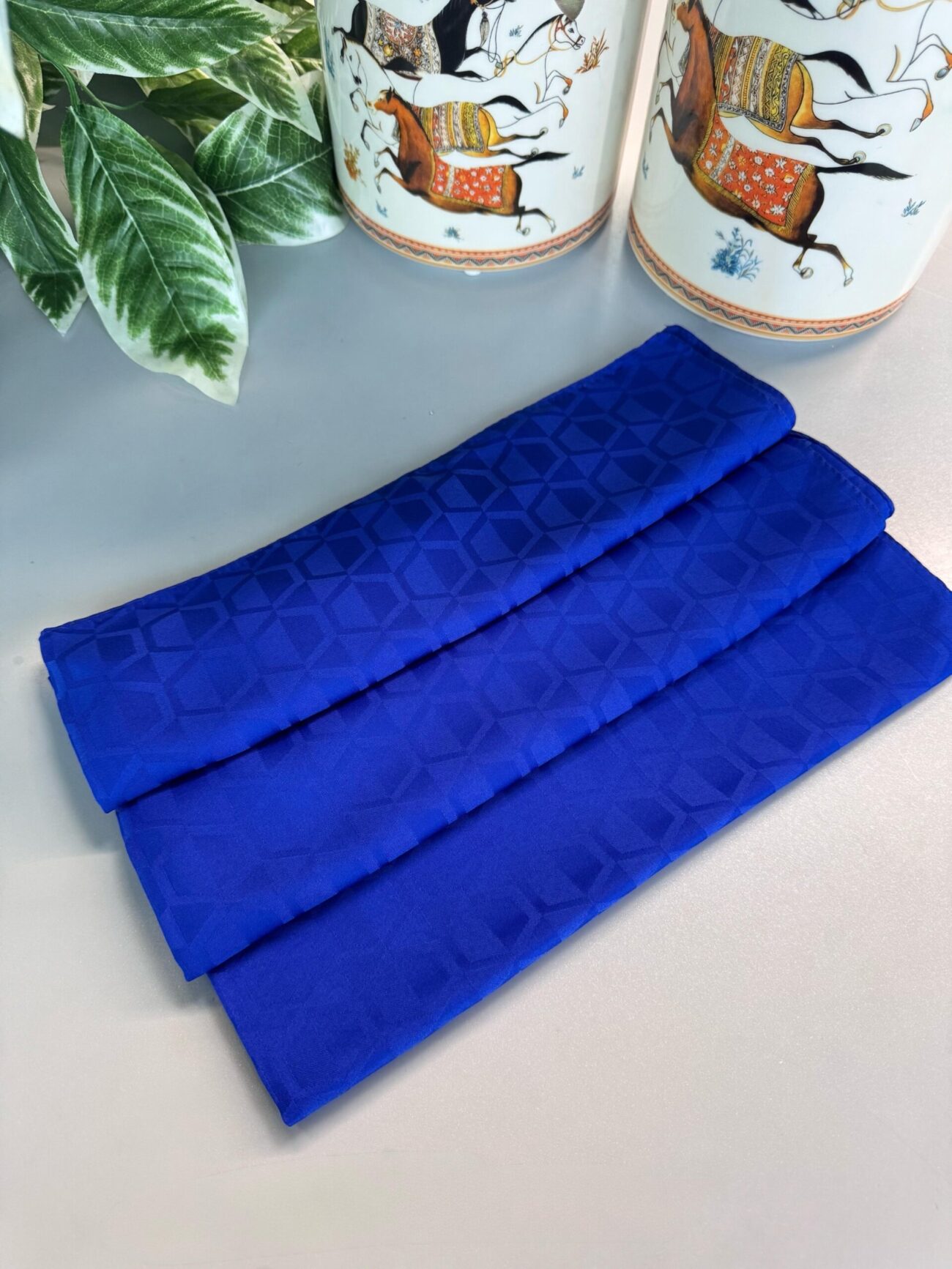 Elmas Desen Pamuk Jakar Şal - Saks