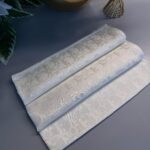 Dior Desen Pamuk İpeksi Jakar Şal 88731 - Ekru