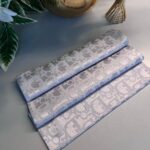 Dior Desen Pamuk İpeksi Jakar Şal 88731 - Gri