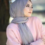 Bambu Kraş Şal - Kül Gri