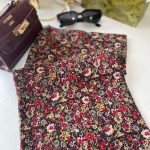 Çiçek Desenli Mio Cazz Eşarp 55471 - Bordo