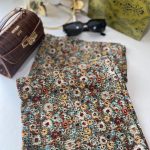 Çiçek Desenli Mio Cazz Eşarp 55471 - Çay Ağacı