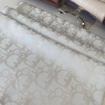 Dior Desen Pamuk İpeksi Jakar Şal 88731 - Taş