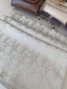 Dior Desen Pamuk İpeksi Jakar Şal 88731 - Taş