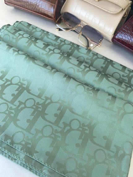 Dior Desen Pamuk İpeksi Jakar Şal 88731 - Ada Çayı