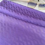 Zigzag Desen Pamuk Jakar Şal - Mürdüm