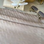 Zigzag Desen Pamuk Jakar Şal - Soft Vizon