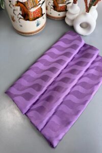 Su Yolu Pamuk Jakar Şal - Eflatun