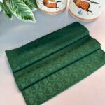 Elmas Desen Pamuk Jakar Şal - Zümrüt