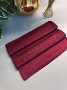 Dior Desen Pamuk İpeksi Jakar Şal 88731 - Bordo