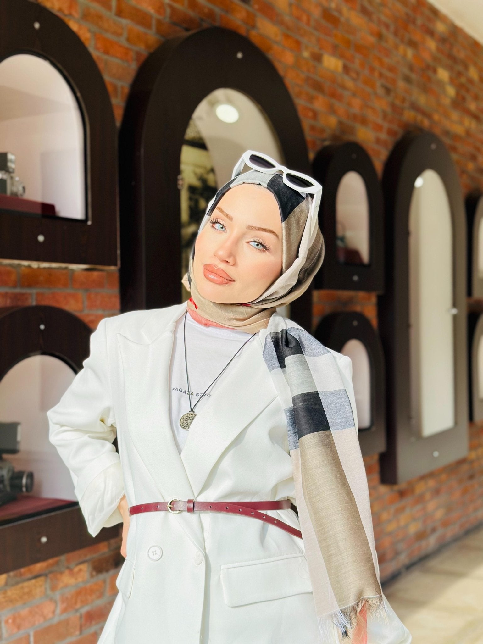 Burberry İthal Vual İpek Şal - Organic ScarfsOrganic Scarfs