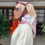 Colors Plus Comfort Kare Desen Eşarp - Gül Kurusu