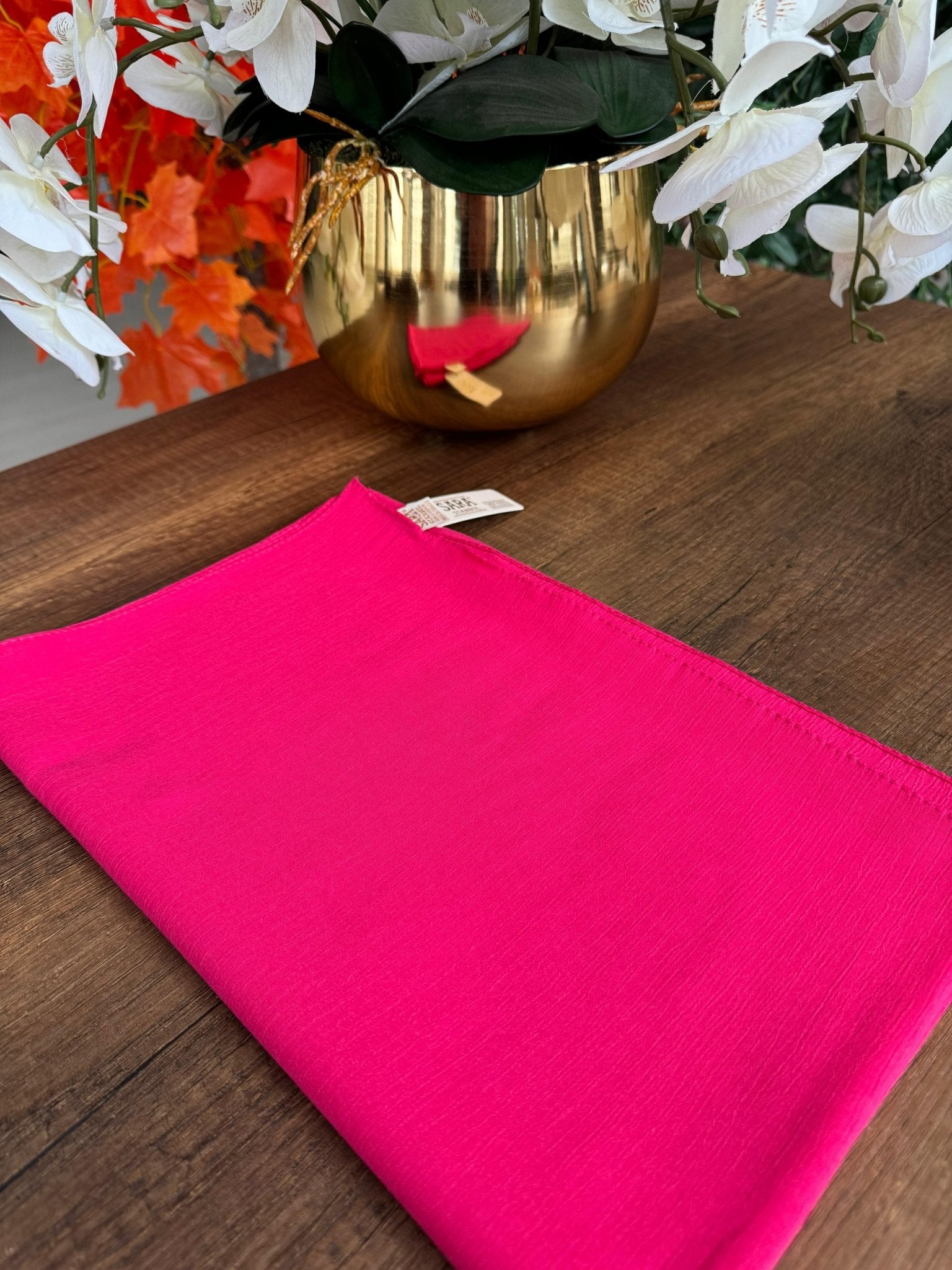 Comfort Krınkil Şal - Fuşya - Organic ScarfsOrganic Scarfs