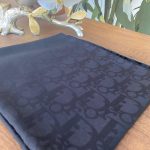 Dior Desen Pamuk Jakar Eşarp 88962- Siyah