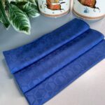 Elmas Desen Pamuk Jakar Şal - İndigo