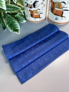 Elmas Desen Pamuk Jakar Şal - İndigo